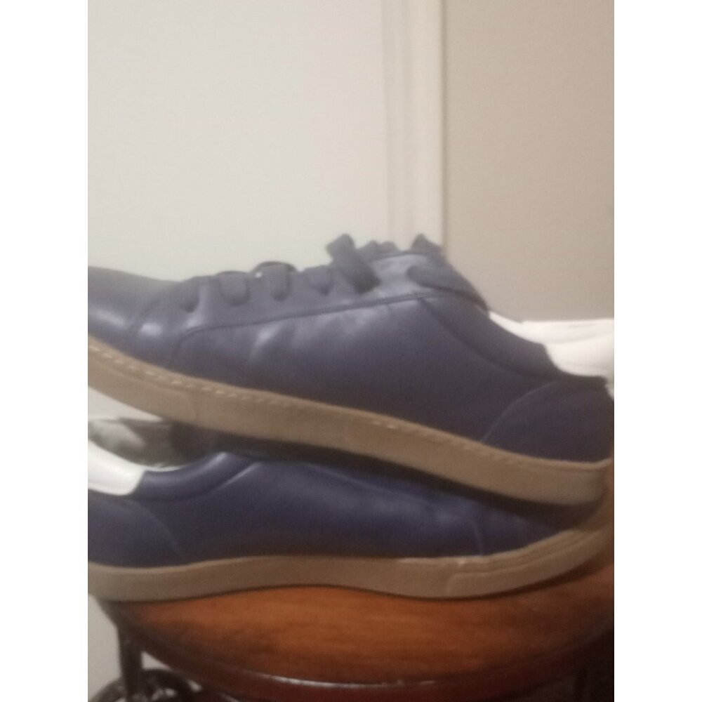 Coach Leather Court Sneaker Men’s Size 10.5 D Blue Lace Up Shoes - Picture 11 of 12